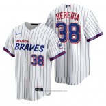 Maglia Baseball Uomo Atlanta Braves Guillermo Heredia Replica 2021 City Connect Bianco