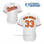 Maglia Baseball Uomo Baltimore Orioles 33 Eddie Murray Bianco Home Cool Base