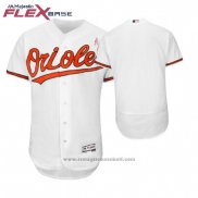 Maglia Baseball Uomo Baltimore Orioles Blank Bianco Flex Base Autentico Collection