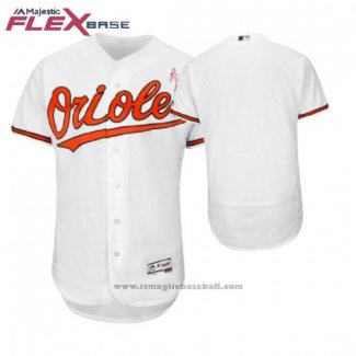 Maglia Baseball Uomo Baltimore Orioles Blank Bianco Flex Base Autentico Collection