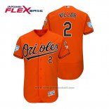 Maglia Baseball Uomo Baltimore Orioles Jonathan Villar Flex Base Allenamento Primaverile 2019 Arancione