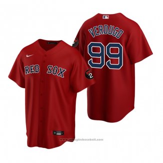 Maglia Baseball Uomo Boston Red Sox Alex Verdugo 2022 Replica Rosso