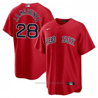 Maglia Baseball Uomo Boston Red Sox J.d. Martinez 2019 Gold Program Flex Base Bianco