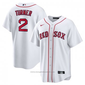 Maglia Baseball Uomo Boston Red Sox Justin Turner Home Replica Bianco