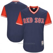 Maglia Baseball Uomo Boston Red Sox Players Weekend 2017 Personalizzate Blu