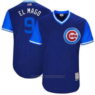 Maglia Baseball Uomo Chicago Cubs 2017 Little League World Series 9 Javier Baez