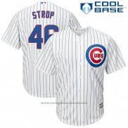 Maglia Baseball Uomo Chicago Cubs 46 Pedro Strop Bianco Cool Base