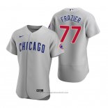 Maglia Baseball Uomo Chicago Cubs Clint Frazier Autentico Road Grigio