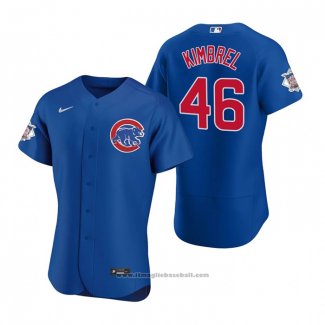 Maglia Baseball Uomo Chicago Cubs Craig Kimbrel Autentico 2020 Alternato Blu