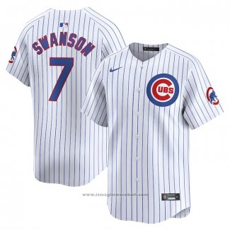 Maglia Baseball Uomo Chicago Cubs Dansby Swanson Home Limited Bianco