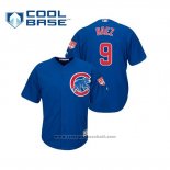 Maglia Baseball Uomo Chicago Cubs Javier Baez Cool Base Allenamento Primaverile 2019 Blu