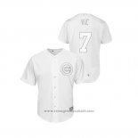Maglia Baseball Uomo Chicago Cubs Victor Caratini 2019 Players Weekend Vic Replica Bianco