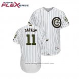 Maglia Baseball Uomo Chicago Cubs Yu Darvish 2018 Memorial Day Flex Base Bianco