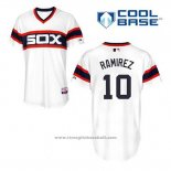Maglia Baseball Uomo Chicago White Sox 10 Alexei Ramirez Bianco Alternato Cool Base