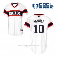 Maglia Baseball Uomo Chicago White Sox 10 Alexei Ramirez Bianco Alternato Cool Base