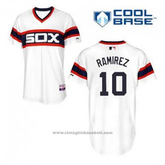 Maglia Baseball Uomo Chicago White Sox 10 Alexei Ramirez Bianco Alternato Cool Base