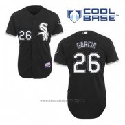 Maglia Baseball Uomo Chicago White Sox 26 Avisail Garcia Nero Alternato Cool Base