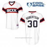 Maglia Baseball Uomo Chicago White Sox 30 David Robertson Bianco Alternato Cool Base