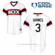 Maglia Baseball Uomo Chicago White Sox Harold Baines 3 Bianco Alternato Cool Base