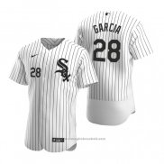 Maglia Baseball Uomo Chicago White Sox Leury Garcia Autentico 2020 Primera Bianco