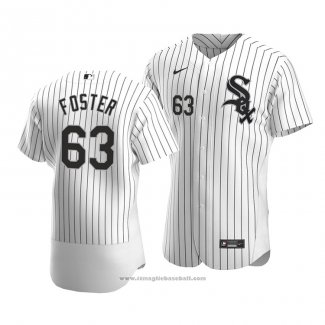 Maglia Baseball Uomo Chicago White Sox Matt Foster Autentico Primera Bianco