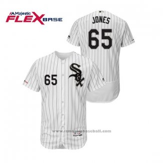 Maglia Baseball Uomo Chicago White Sox Nate Jones Flex Base Bianco Nero