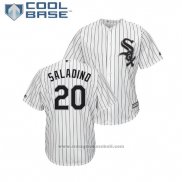 Maglia Baseball Uomo Chicago White Sox Tyler Saladino Cool Base Home Bianco