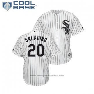 Maglia Baseball Uomo Chicago White Sox Tyler Saladino Cool Base Home Bianco