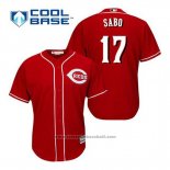 Maglia Baseball Uomo Cincinnati Reds Chris Sabo 17 Rosso Alternato Cool Base