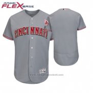 Maglia Baseball Uomo Cincinnati Reds Grigio 2018 Festa della mamma Flex Base