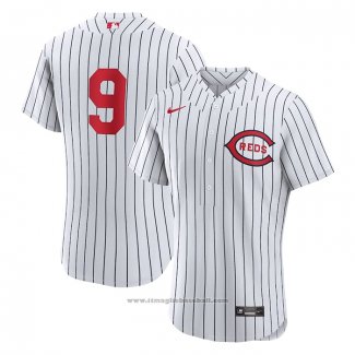 Maglia Baseball Uomo Cincinnati Reds Mike Moustakas 2022 Mlb At Field of Dreams Game Autentico Bianco