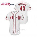 Maglia Baseball Uomo Cincinnati Reds Scott Schebler Flex Base Bianco