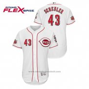 Maglia Baseball Uomo Cincinnati Reds Scott Schebler Flex Base Bianco