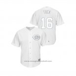 Maglia Baseball Uomo Cincinnati Reds Tucker Barnhart 2019 Players Weekend Tuck Replica Bianco