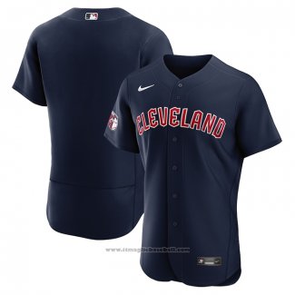 Maglia Baseball Uomo Cleveland Guardians Alternato Autentico Blu