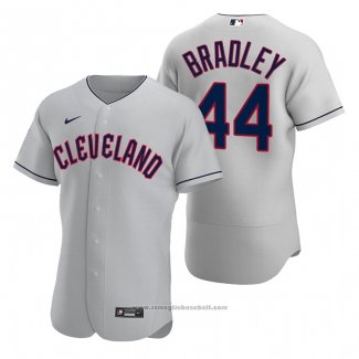 Maglia Baseball Uomo Cleveland Guardians Bobby Bradley Autentico Road Grigio