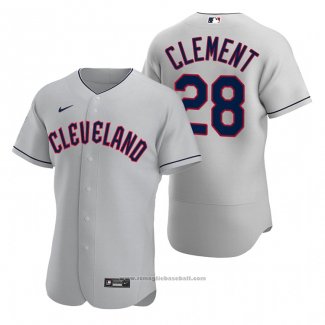 Maglia Baseball Uomo Cleveland Guardians Ernie Clement Road Autentico Grigio