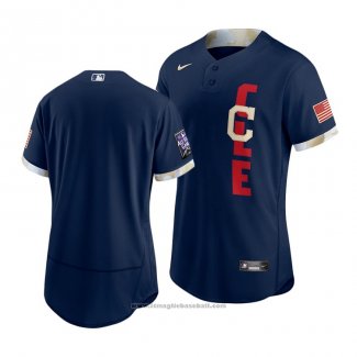 Maglia Baseball Uomo Cleveland Indians 2021 All Star Autentico Blu