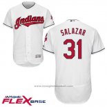 Maglia Baseball Uomo Cleveland Indians Danny Salazar Bianco Autentico Collection Flex Base