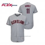 Maglia Baseball Uomo Cleveland Indians Jose Ramirez Flex Base Grigio