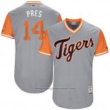 Maglia Baseball Uomo Detroit Tigers 2017 Little League World Series Alex Presley Grigio