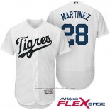 Maglia Baseball Uomo Detroit Tigers 28 Jd Martinez Bianco Hispanic Heritage Flex Base Giocatore