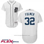 Maglia Baseball Uomo Detroit Tigers 32 Michael Fulmer Bianco Flex Base