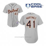 Maglia Baseball Uomo Detroit Tigers Victor Martinez 41 Grigio Cool Base