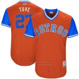 Maglia Baseball Uomo Houston Astros 2017 Little League World Series Jose Altuve Arancione