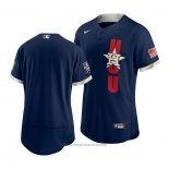 Maglia Baseball Uomo Houston Astros 2021 All Star Autentico Blu