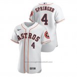 Maglia Baseball Uomo Houston Astros George Springer Autentico Bianco