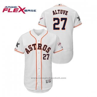 Maglia Baseball Uomo Houston Astros Jose Altuve 2019 All Star Flex Base Bianco