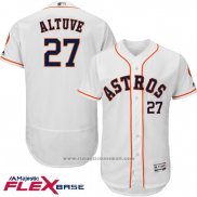 Maglia Baseball Uomo Houston Astros Jose Altuve Bianco Flex Base