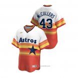 Maglia Baseball Uomo Houston Astros Lance Mccullers Cooperstown Collection Home Bianco Arancione